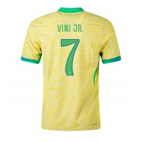 Brasilien Vinicius Junior #7 Replika Hemmatröja Copa America 2024 Kortärmad